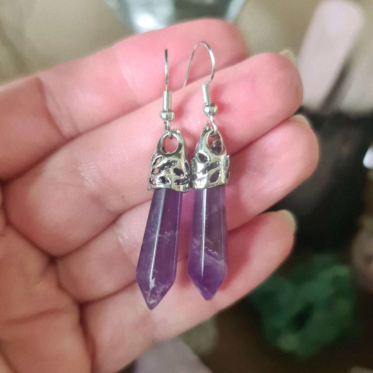 Crystal Point Earrings