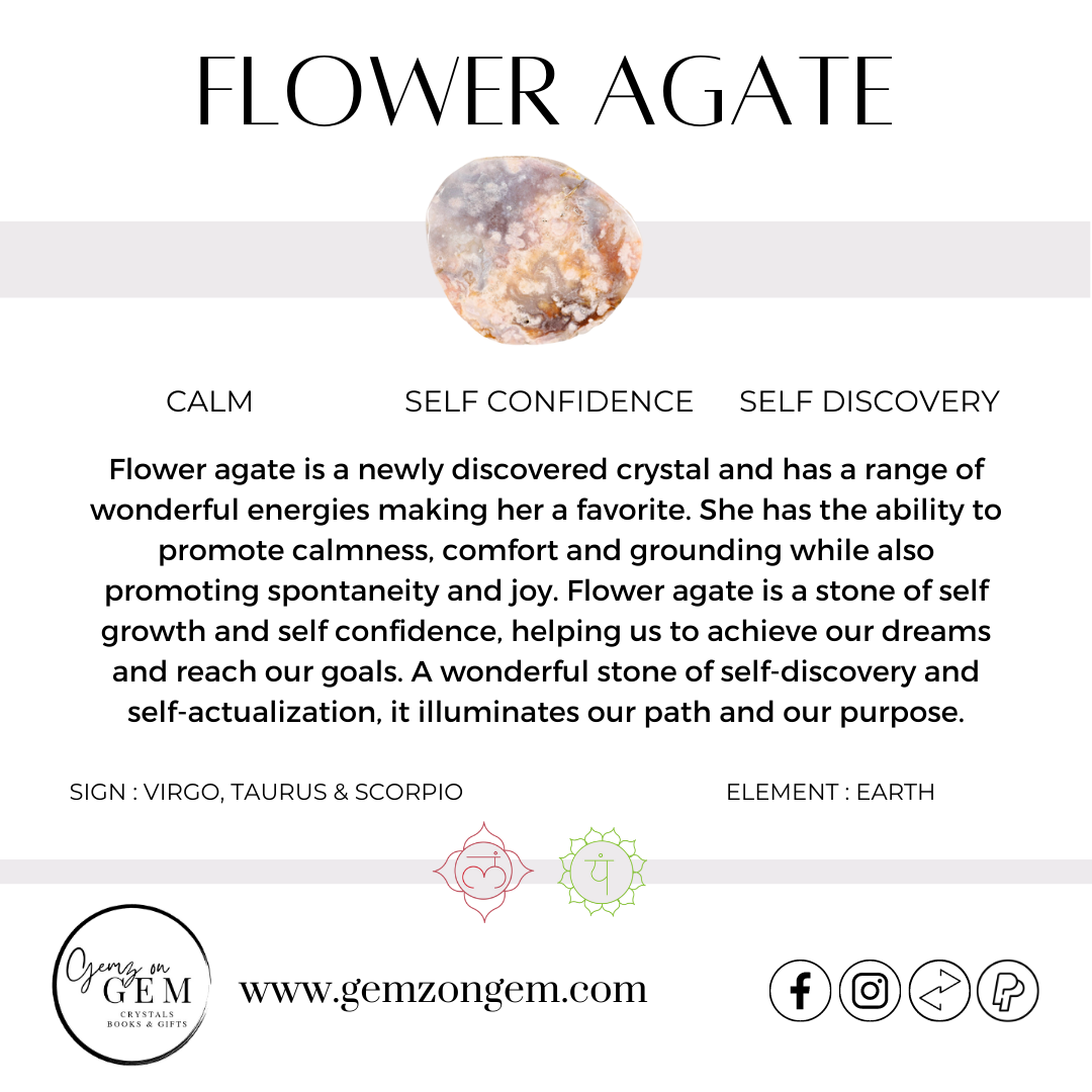 FLOWER AGATE BRACELET