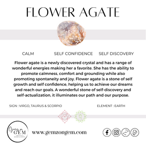 FLOWER AGATE BRACELET