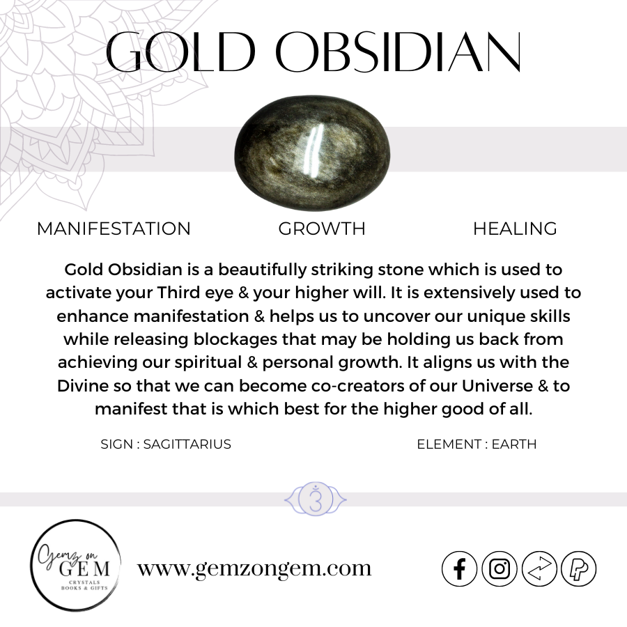 Gold Sheen Obsidian