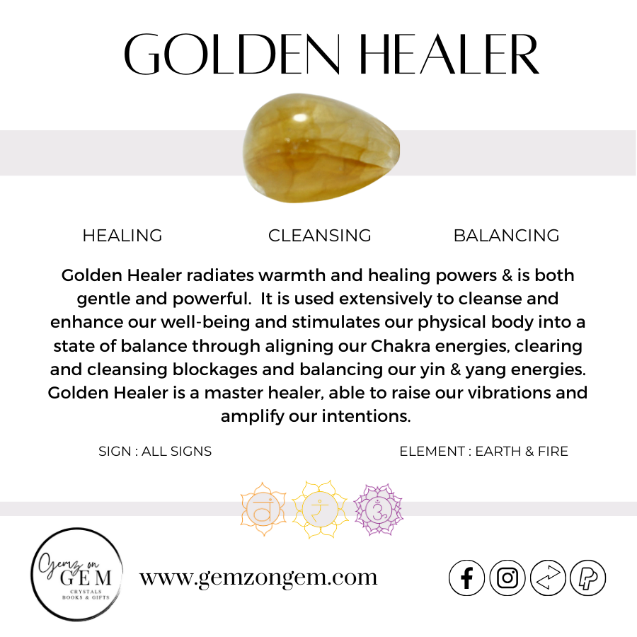 Golden Healer Palm Stone