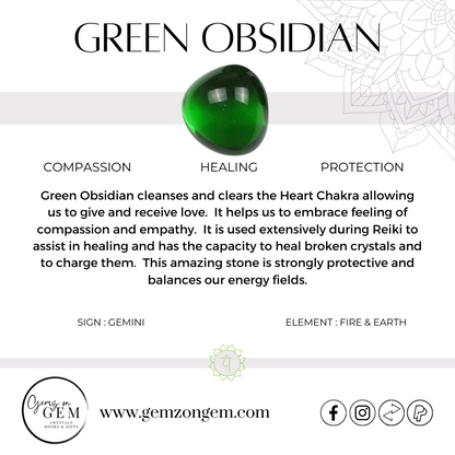 Green Obsidian Wand