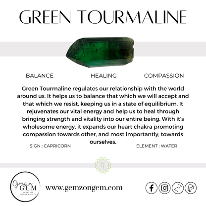 Green Tourmaline Chunk