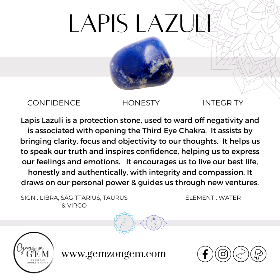 Lapis Lazuli Palm Stone