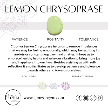 Lemon Chrysoprase Bracelet