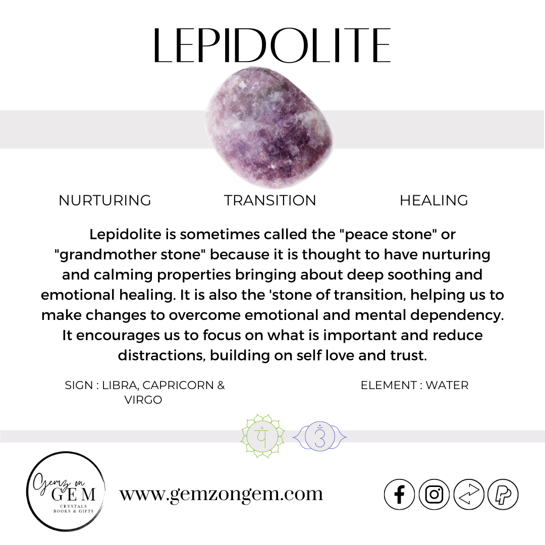 Lepidolite Tumble - Medium