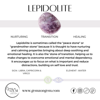 Lepidolite Flame