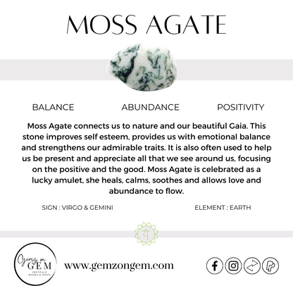 Moss Agate Freeform - Druzy