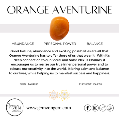 Orange Aventurine Pendant