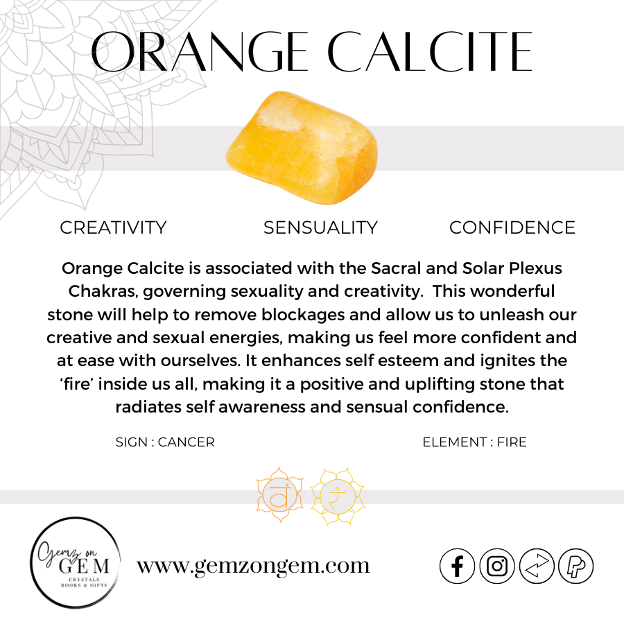 Orange Calcite Point