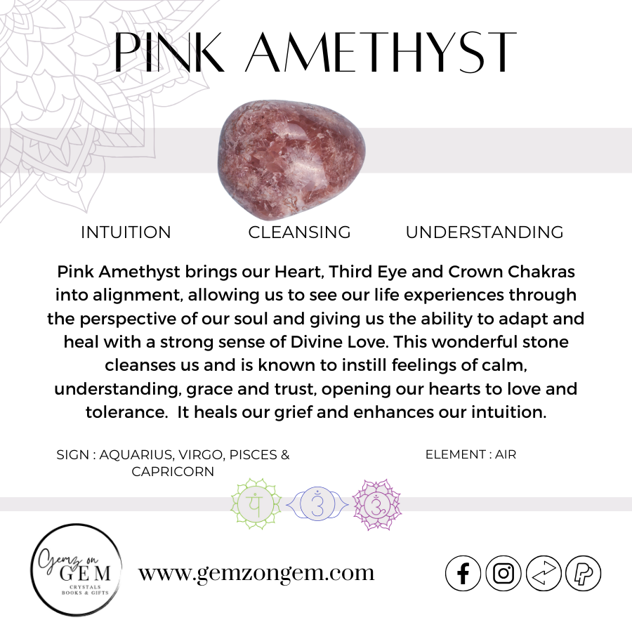 Pink Amethyst Heart 5