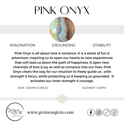 Pink Onyx Sphere