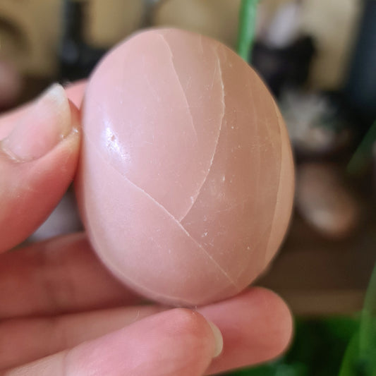 Pink Opal Palm Stone