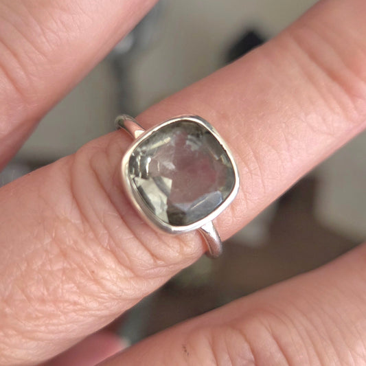 Prasiolite Ring Size 8