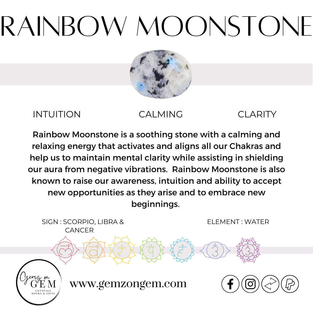 Rainbow Moonstone Tumble - Large