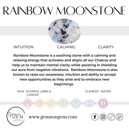 Rainbow Moonstone Pendant