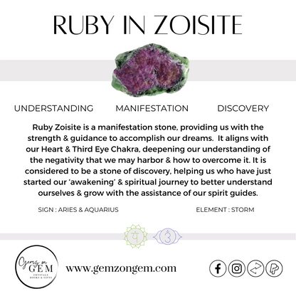 Ruby Zoisite Bracelet