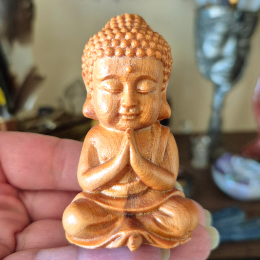 wooden buddha