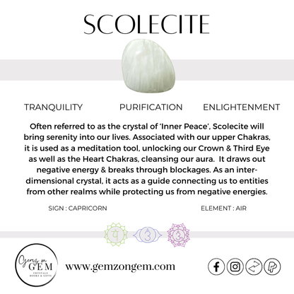 Scolecite Pendant