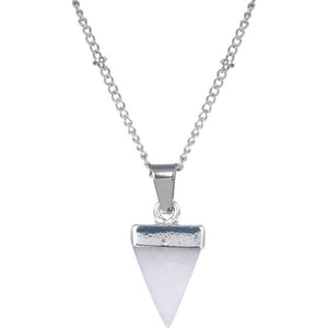TRIANGULAR CRYSTAL NECKLACE