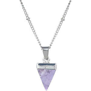 TRIANGULAR CRYSTAL NECKLACE