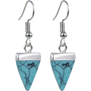 TRIANGULAR CRYSTAL EARRINGS