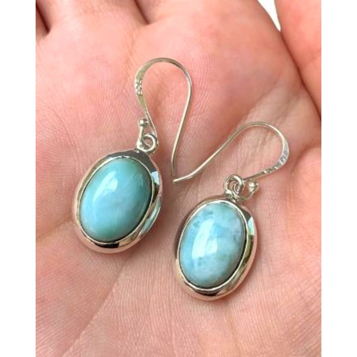 Larimar Earrings - Medium