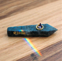 Ritual Oil Labradorite Peace Pipe & Blue Lotus Flowers