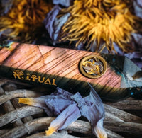 Ritual Oil Labradorite Peace Pipe & Blue Lotus Flowers