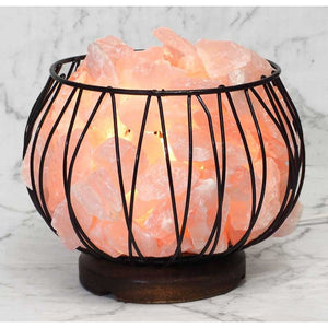 ROSE QUARTZ CAGE LAMP