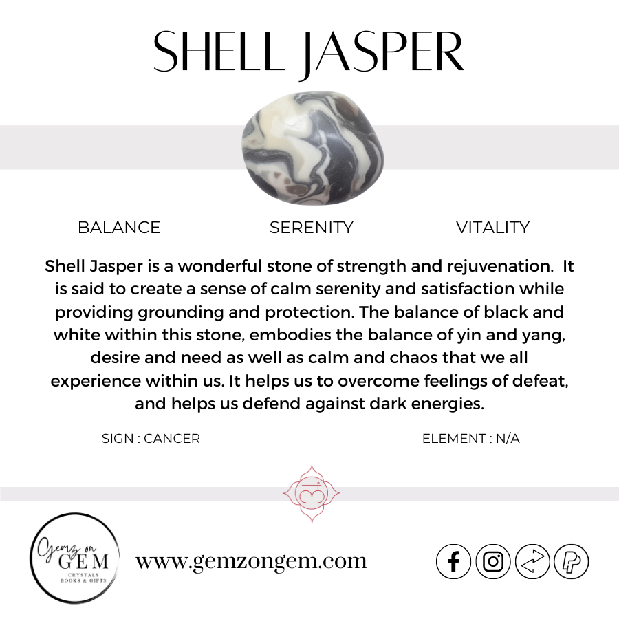 Shell Jasper Sphere