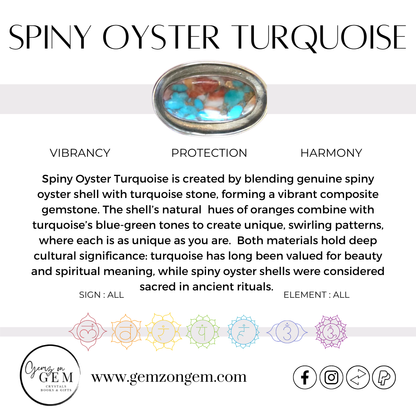 Spiny Oyster Turquoise Pendants