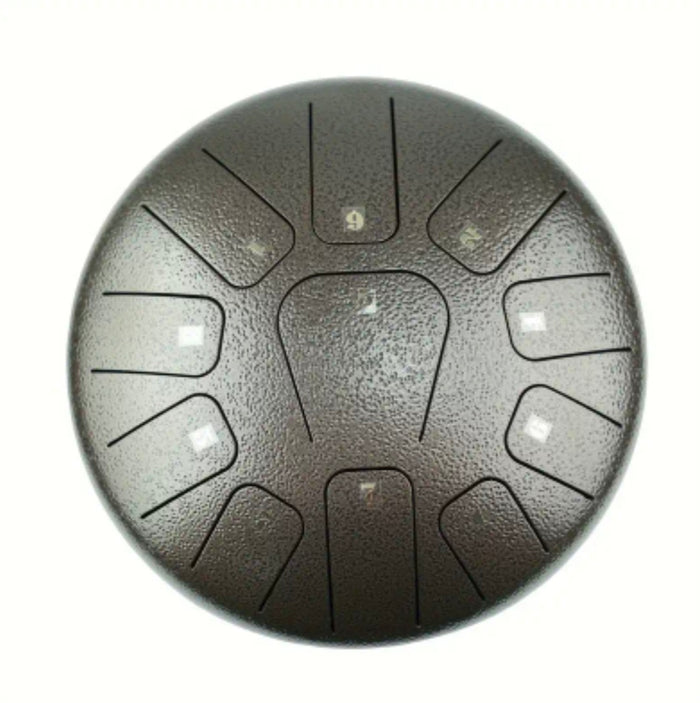 steel drum measuring 10 inches
