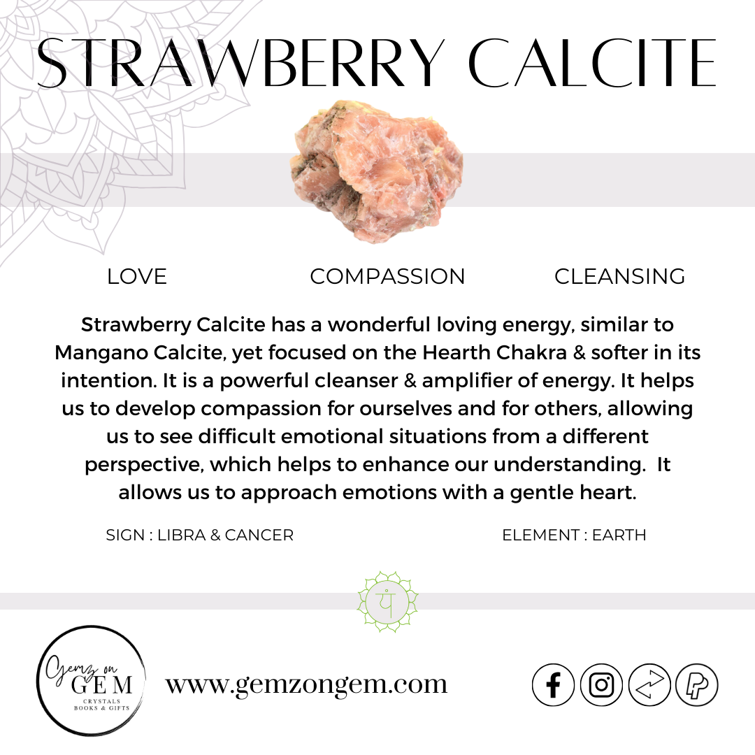Strawberry Calcite Hearts