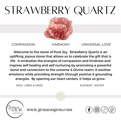 Strawberry Quartz Bracelet