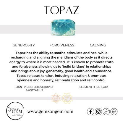 Larimar & Topaz Ring