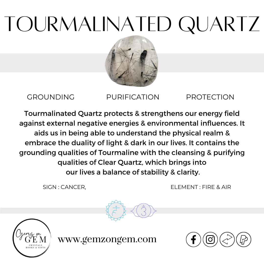 Tourmalinated Quartz Sphere 450gm
