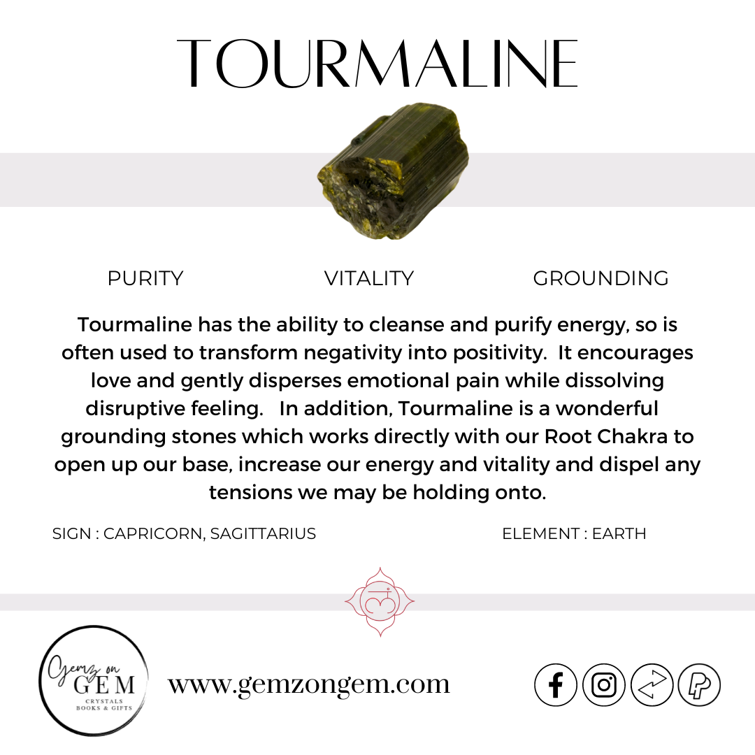 Black Tourmaline Quartz