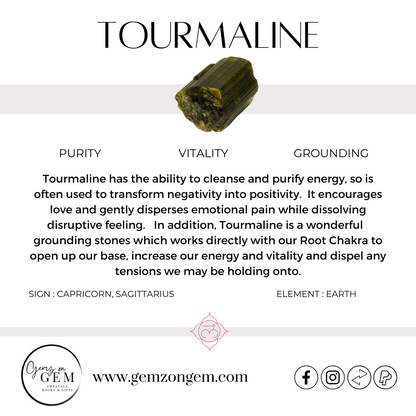 Black Tourmaline Quartz