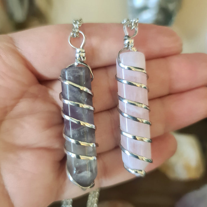 Wire Wrapped Point Necklace