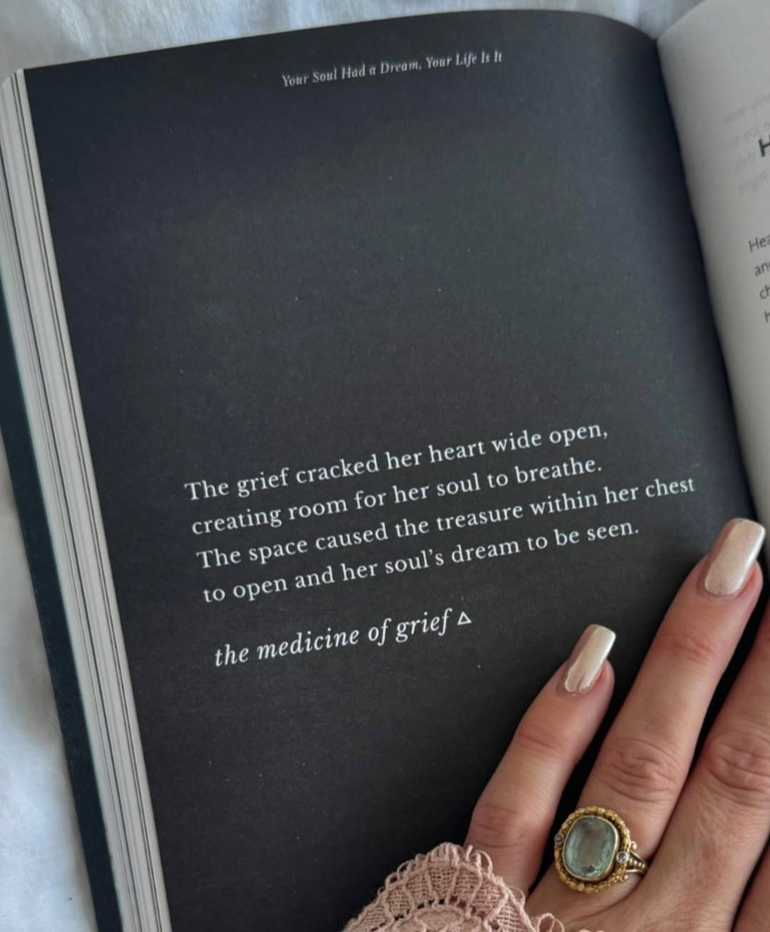 black book with ladies hand