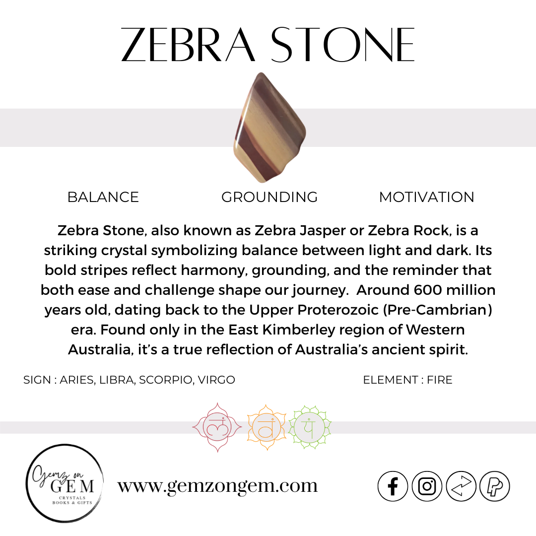 Zebra Stone Tumble