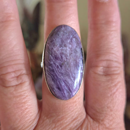 Charoite Ring Size 9