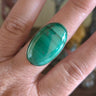 Malachite Ring Size 9
