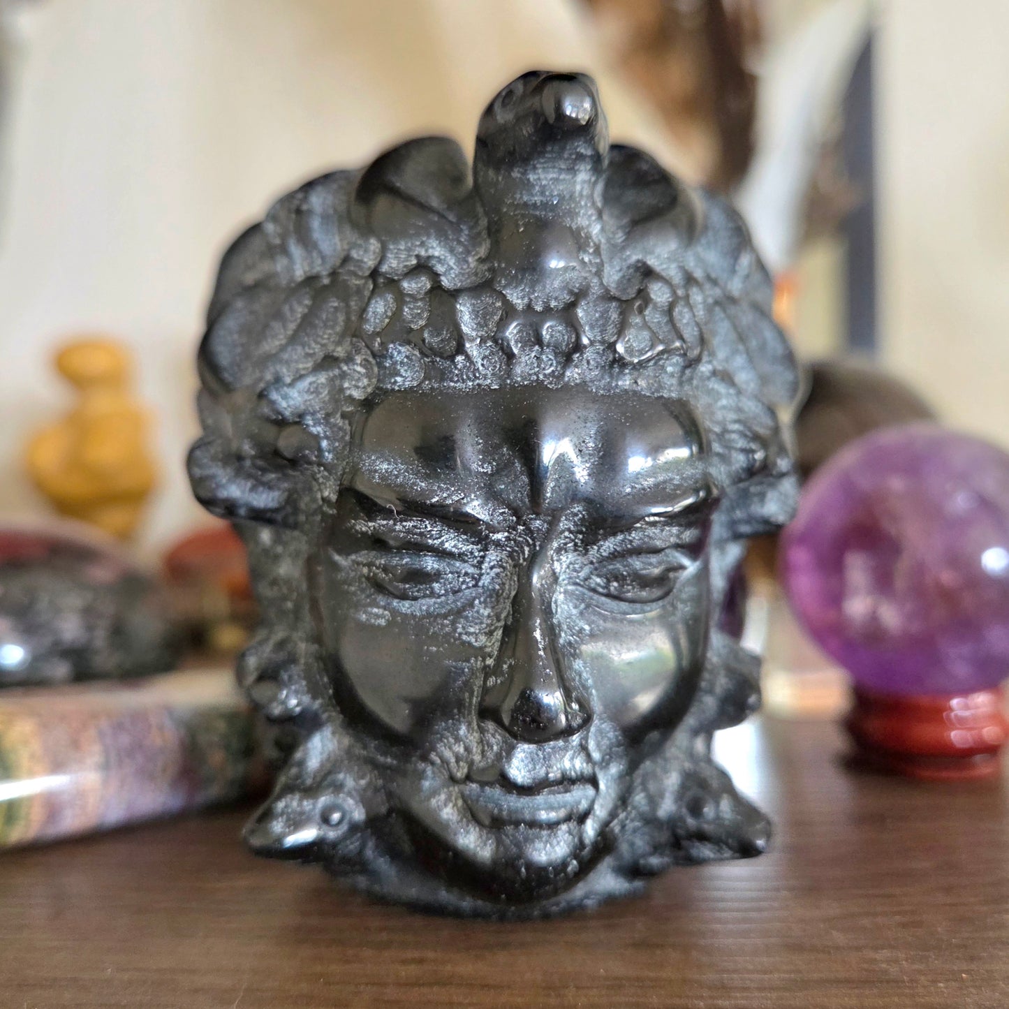 Black Obsidian Medusa