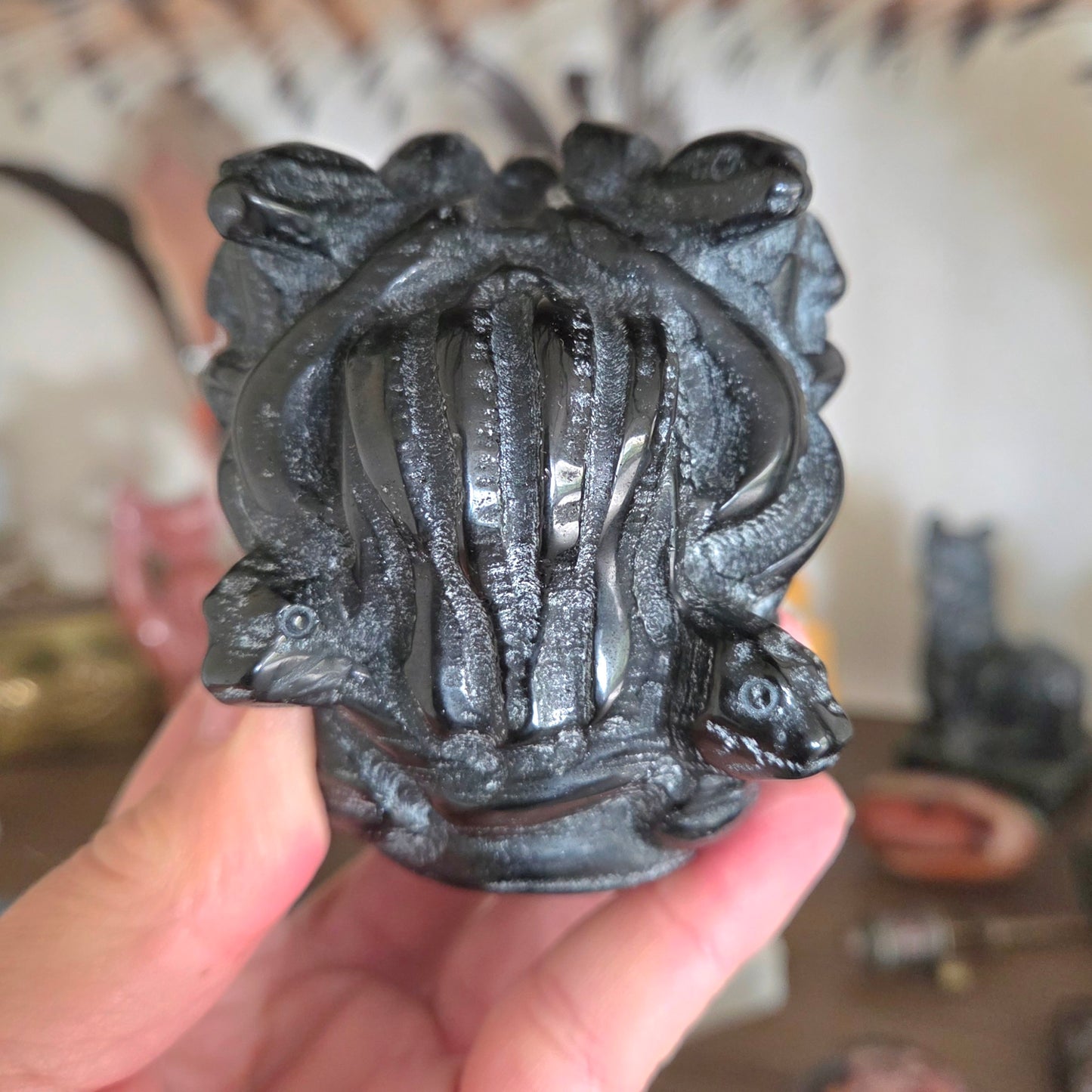 Black Obsidian Medusa