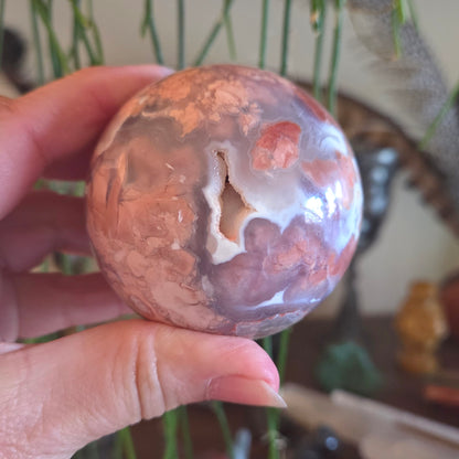 Petal Agate Sphere