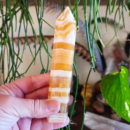 Orange Calcite Point