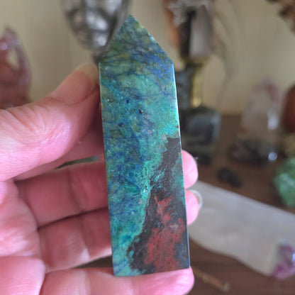 Azurite & Malachite Tower