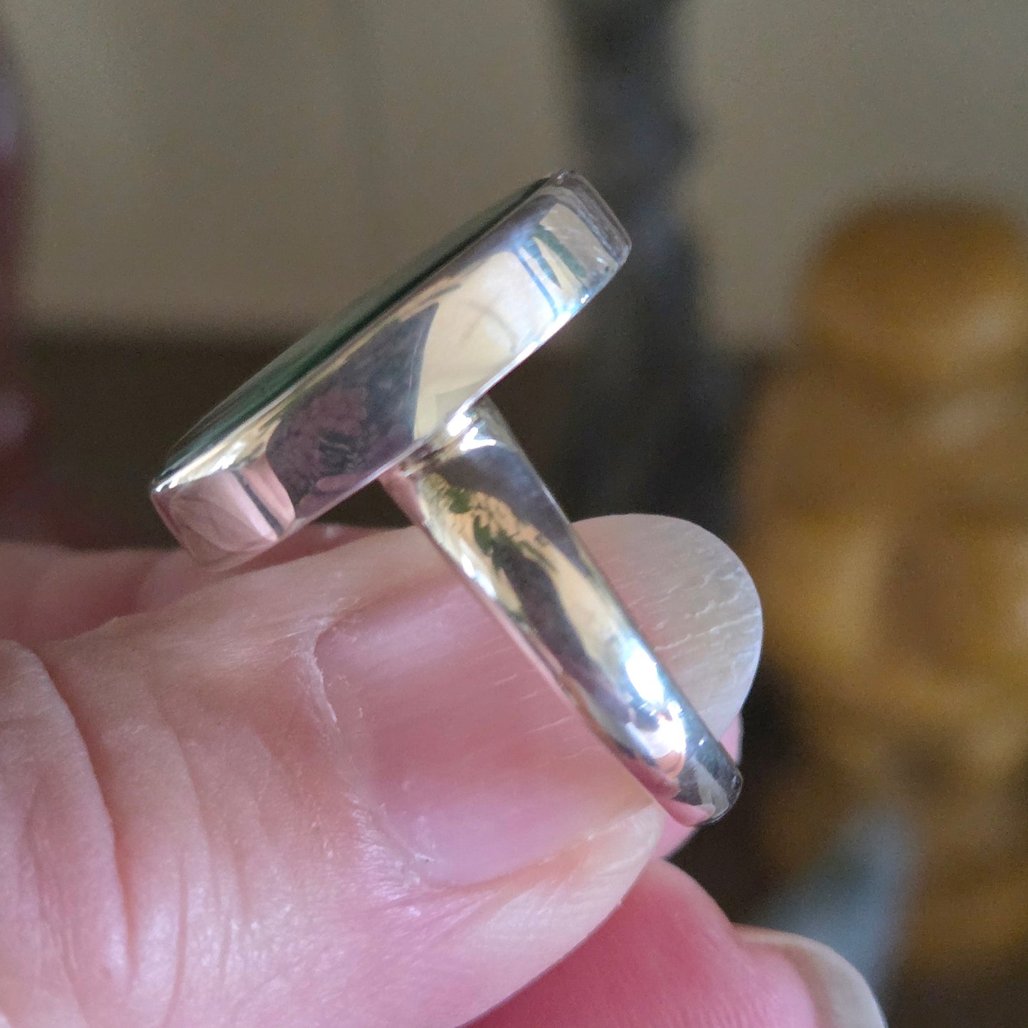 Malachite Ring Size 8